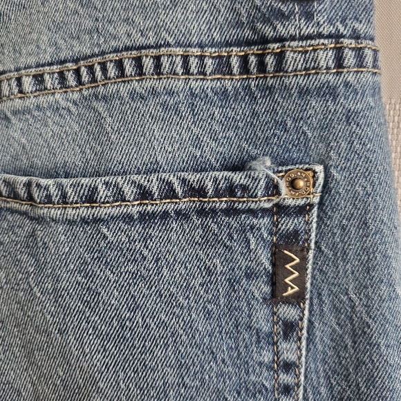 MODERN AMERICAN Denim Walking Shorts Pre-washed SAVANNAH High Wide Rhiannon 30 - Picture 9 of 11